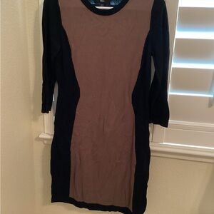 Black and Brown sweater Dress